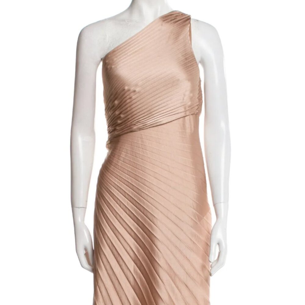 ALC, One Shoulder Pleated Gown, Size 2